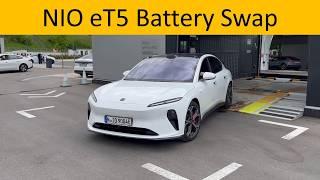 NIO eT5 battery swap - full process 4:50