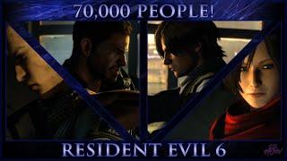 RE6 - Chris Redfield & Piers Nivans ft. Leon Kennedy - 70,000 PEOPLE!