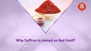 Why saffron is named as Red Gold?