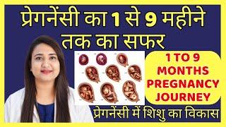 प्रेगनेंसी का 1 से 9 महीने तक का सफर | PREGNANCY JOURNEY 1 TO 9 MONTHS