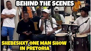 Shebeshxt break downs while rehearsing singing about his daughter .  shebeshxt, one show man show