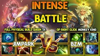 INTENSE PROS BATTLE | FULL PHYSICAL BUILD JIMPARK TEMPLAR ASSASSIN VS OP RIGHT CLICK BZM MONKEY KING