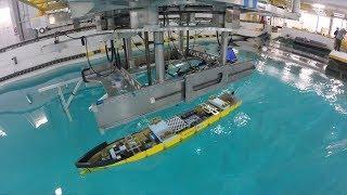 Iowa's wave basin leads the world in ship hydrodynamics