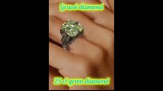 Magnificent 25 ct green #diamond