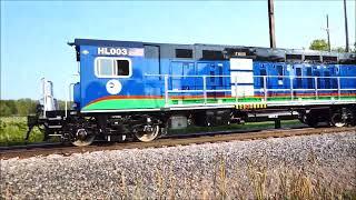 Wabtec's  smallest hybrid Locomotive HL003 test with their biggest locomotive #mta #hybrid