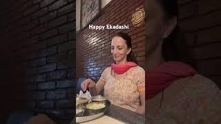 #foreigner embraces sanatan dharma #ekadashi #vrindavan #india #bharat #harekrishna #indiashort