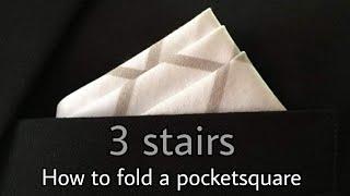 How to fold a pocket square./ pocket square fold. || CHIRA tips