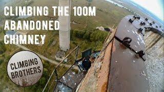 Climbing the 100M (328FT) Abandoned Chimney, Wiskord Szczecin