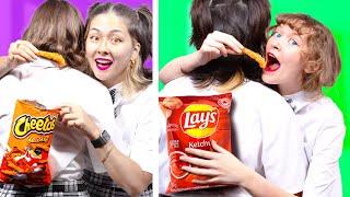 HOW TO SNEAK SNACKS FROM YOUR FRIENDS AT SCHOOL | SNEAKING EVERYTHING BY CRAFTY HACKS PLUS