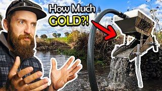 This Portable Gold Washing Machine Made Us Rich! | High Banking the River of Gold!