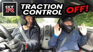 GTR TRACK DAY! PASSENGER SAID DO *NOT* TURN OFF THE TRACTION CONTROL