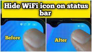 Hide WiFi icon on your status bar pfix