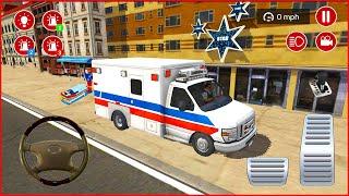 Direksiyonlu Ambulans oyunu 3D #91 American Ambulance Simulator - Ambulans oyunları Android Gameplay