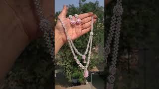Fashion Jewellery, AD necklace, Sri Agni Collection