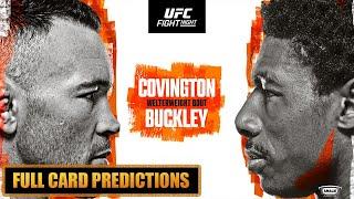 UFC Tampa Colby Covington vs Joaquin Buckley Full Card Predictions