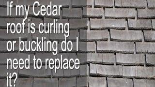 If My Cedar Roof Is Curling, Lifting,Cupping, Bending or Buckling do I need to replace it?