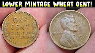 THIS WHEAT CENT IS LOW MINTAGE! (COIN ROLL HUNTING PENNIES)