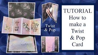 How to Tutorial Twist and pop card DIY card making craft. Pop up card Birthday Anniversary etc.