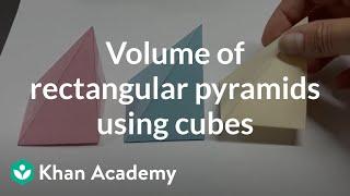 Volume of rectangular pyramids using cubes | Grade 7 (TX TEKS) | Khan Academy