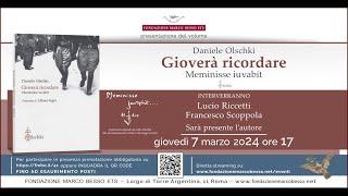 GIOVERÀ RICORDARE Meminisse iuvabit