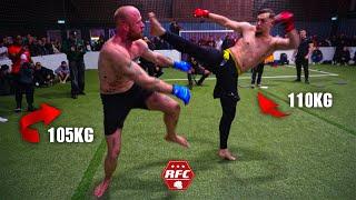 105KG VS 110KG MMA-Fight! | #RFC #mma #boxing ( Er schlägt sein Gesicht blutig )