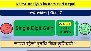 2081.07.01 | Nepse Daily Market Update | Stock Market Analysis by Ram Hari Nepal