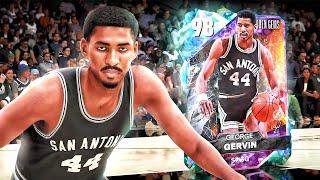 GALAXY OPAL GEORGE GERVIN GAMEPLAY! I AM A BIG FAN OF THE ICEMAN IN NBA 2K25 MyTEAM!