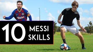 TOP 10 MESSI SKILLS to Beat Defenders