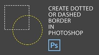 Photoshop - How to Create Dotted Border in Photoshop