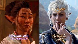 Companion Reactions to Your Romance in Dragon Age The Veilguard vs Baldur's Gate3