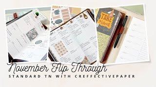 November TN Flip Through | CreffectivePaper Inserts