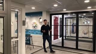 Cherwell Windows showroom tour - Origin aluminium bifold door