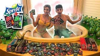 POP ROCKS AND SPRITE VS BATHTUB EXPERIMENT!! (w/ Molly Eskam)