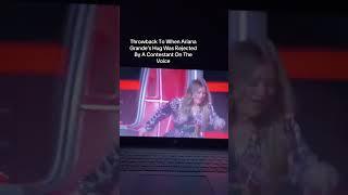 Throwback to when #arianagrande hug was rejected by a contestant on #thevoice #shorts #throwback