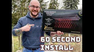 How To Install A Radiant Heat Panel In A PVC Enclosure In 1 Minute | 10 Steps #Shorts