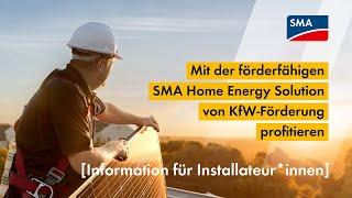 Mit förderfähiger SMA Lösung von KfW-Förderung profitieren [Information für Installateur*innen]