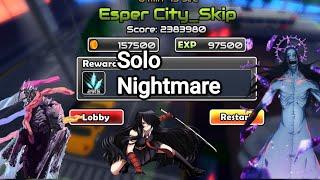 Anime world tower defense Solo Story Esper City Nightmare