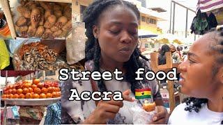 STREET FOOD tour in ACCRA, Ghana with @Stella-Shanelly || vlog 2022 west Africa