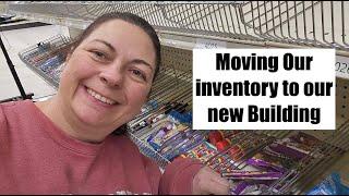 Moving inventory inventory to our new building! Check out our process!