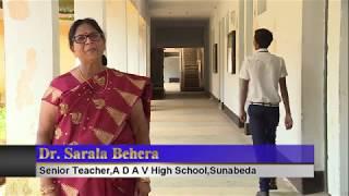 Message from Dr. Sarala Behera, Sr. Teacher,ADAV High School,Sunabeda