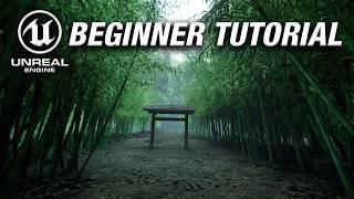 Unreal Engine 5 Beginner Tutorial | Realistic Japanese Bamboo Forest Path Environment