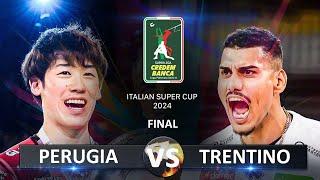 Final of Italian Super Cup 2024 | Sir Susa Vim Perugia vs Itas Trentino