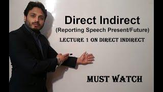 Direct Indirect (Reporting Speech Present/Future) | PART 1 | By Syed Ali Raza Kazmi