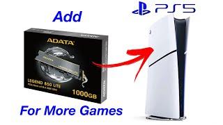 Install Most Affordable SSD Storage for PS5 - ADATA Legend 850 Lite 1TB