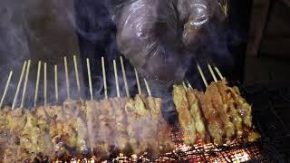 Delcious Chicken & Beef satay at satay Kajang Sarawak Malaysia