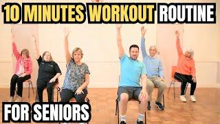 Quick 10-Minute Chair Workout For Seniors | Perfect Beginner Fitness Workout Routine