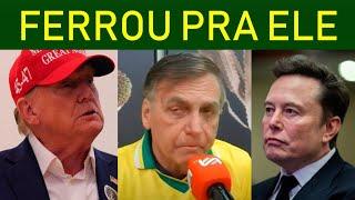 Trump XlNGA Bolsonaro após BRlGA com Elon Musk!! Fim de ano TRÁGlCO pra familícia!!!