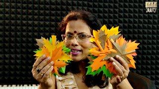 Two TRICKS to Cut MAPLE Leaves for Bulletin Boards | LOCKDOWN PROJECT | ONLINE CLASS | DIY