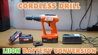 Cordless drill LiIon battery conversion