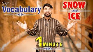 Raman IELTS Vocabulary #1 Snow vs Ice